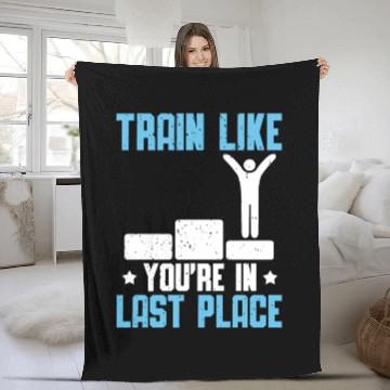 Discover Swimming Train Like You're In Last Place Fleece Blankets