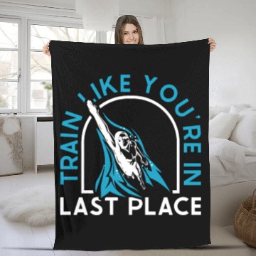 Discover Swimming Train Like You're In Last Place Fleece Blankets
