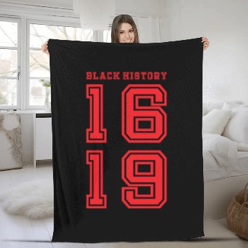 Discover Black History 1619 Fleece Blankets