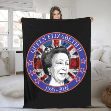 Discover ''queen elizabeth Fleece Blankets rest in peace elizabeth sh