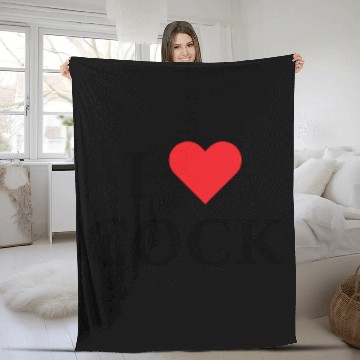 Discover I Love Cock Fleece Blankets