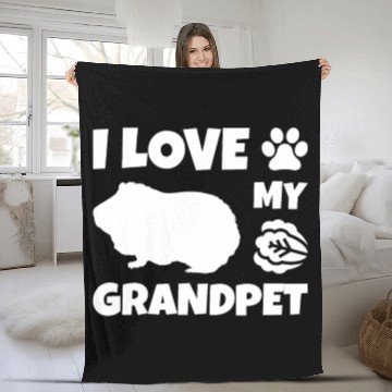 Discover I Love My Grandpet Guinea Pig Fleece Blankets