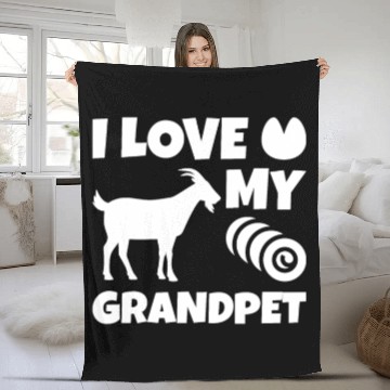 Discover I Love My Grandpet Goat Fleece Blankets