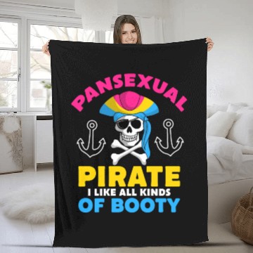 Discover Pansexual Pirate LGBT-Q Pans Pride Month Fleece Blankets