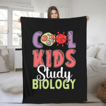 Discover Biology Biologist Kids Biology Fleece Blankets