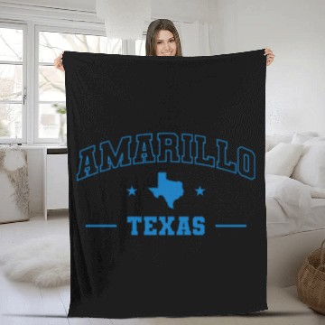 Discover Amarillo Texas US State USA America Fleece Blankets