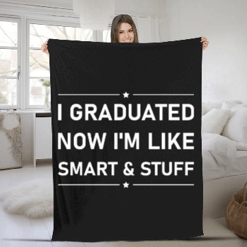 Discover Funny College High School Graduation Gift Senior Fleece Blankets