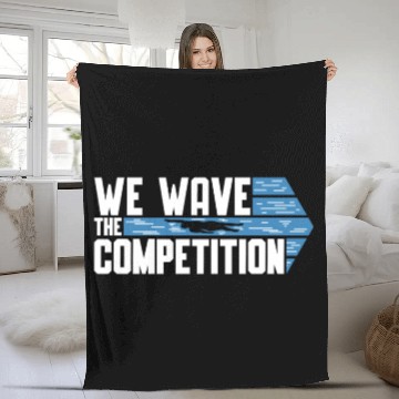 Discover Swimmer Swimming We Wave The Competition Swim Fleece Blankets