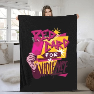 Discover Red card football sport Fleece Blankets