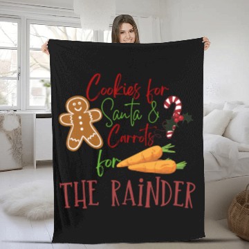 Discover Christmas Cookie Graphic Fleece Blankets