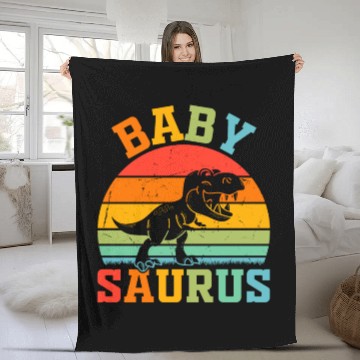 Discover Babysaurus Newborn Baby Dinosaur Baby Saurus Baby Fleece Blankets