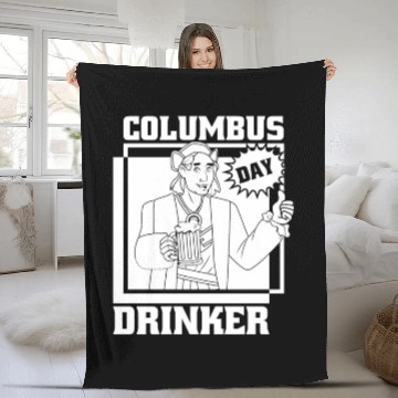 Discover Columbus Day 1492 Fleece Blankets