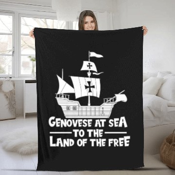 Discover Columbus Day 1492 Fleece Blankets