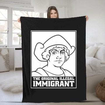 Discover Columbus Day 1492 Fleece Blankets