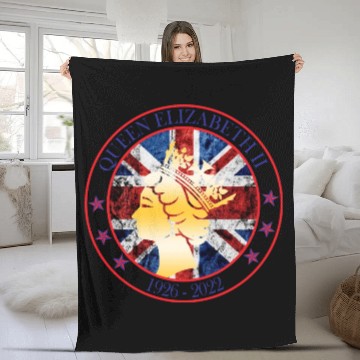 Discover ''queen elizabeth Fleece Blankets rest in peace elizabeth