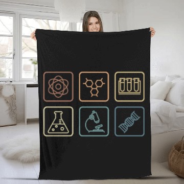 Discover Chemistry Teacher Microbiologist Gift Fleece Blankets