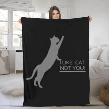 Discover Modern Cat Fleece Blankets