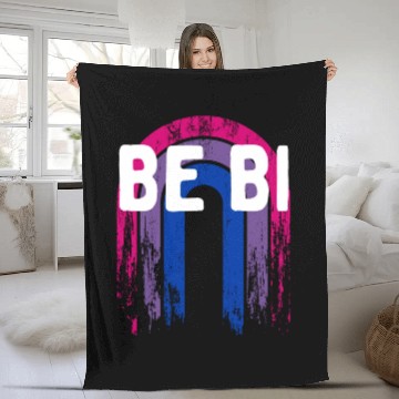 Discover Be Bi Bisexual LGBTQ Bi Pride LGBT Sayings Pride Fleece Blankets