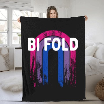 Discover Bi Fold Bisexual LGBTQ Bi Pride LGBT Positivity Fleece Blankets
