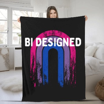 Discover Bi Designed Bisexual Pride Month Bi Pride LGBT Fleece Blankets