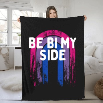 Discover Be Bi My Side Bisexual LGBTQ Bi Pride LGBT Fleece Blankets