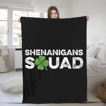 Discover Shenanigans Squad Gangster Gift Fleece Blankets