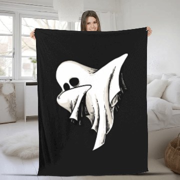 Discover Halloween Dabbing Ghost Fleece Blankets