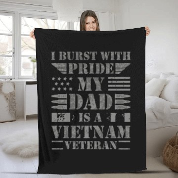 Discover Proud Son Daughter of A Vietnam Veteran Fleece Blankets