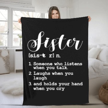 Discover Sister Definition Fleece Blankets