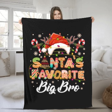 Discover Santa's Favorite Big Brother Cookies Fleece Blankets