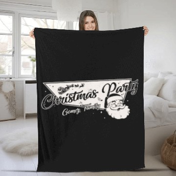 Discover Gomez Family Ready for Christmas Party Fleece Blankets
