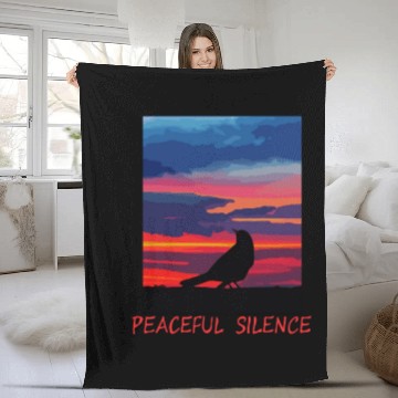 Discover Peaceful Silence Fleece Blankets