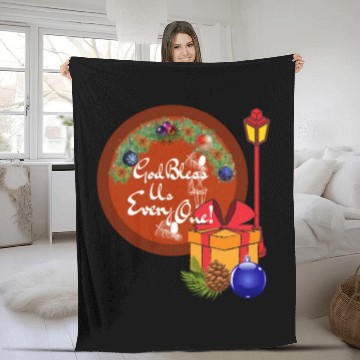 Discover Cute A Christmas Carol God Bless Us Everyone Lamp Fleece Blankets