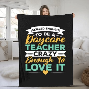 Discover Daycare Teacher Childcare Educator Director Fleece Blankets