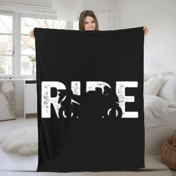 Discover Motorbike Biker Racing Machine Men And Women Fleece Blankets