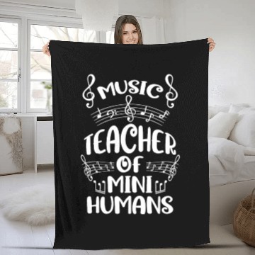 Discover Music Teacher Clef Fleece Blankets