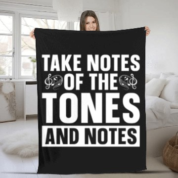 Discover Music Teacher Notes Fleece Blankets