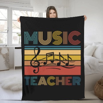 Discover Music Teacher music nout Fleece Blankets