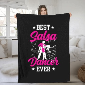 Discover Best Salsa Dancer Ever Dance Dancing Latin Fleece Blankets