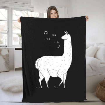 Discover Song Of The Llama Fleece Blankets