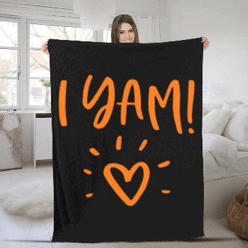 Discover She's My Sweet Potato I Yam Set Couples Fleece Blankets