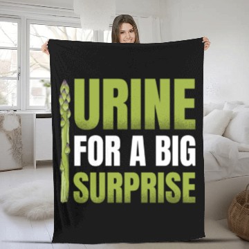 Discover Urine For A Big Surprise Vegetable Vegan Asparagus Fleece Blankets