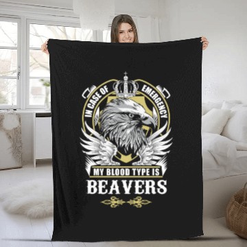 Discover Beavers Name Fleece Blankets - In Case Of Emergency My Blo