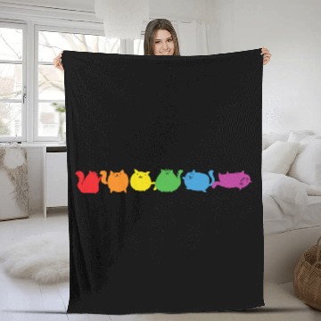 Discover LBGT Flag Gay Pride Human Vintage Rainbow Fleece Blankets