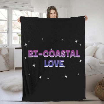 Discover Bi Coastal Love Bisexual Couples Bi Pride Lovers Fleece Blankets