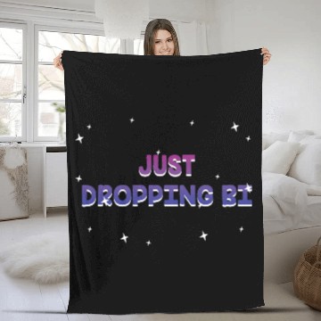 Discover Just Dropping Bi Bisexual LGBTQ Bi Pride LGBT Fleece Blankets