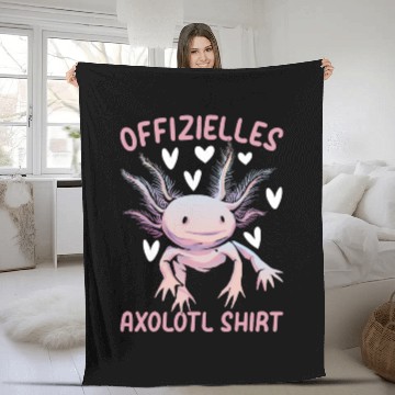 Discover Offizielles Axolotl Fleece Blankets Axolotl Querzahnmolch Ax