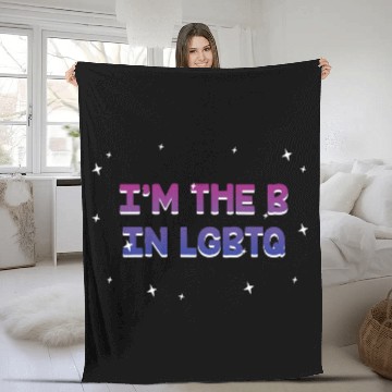 Discover I'm The B in LGBTQ Bisexual Pride Bi LGBT Fleece Blankets