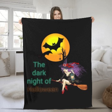 Discover Halloween night Fleece Blankets