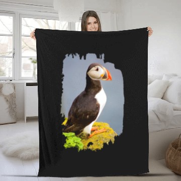 Discover Atlantic Puffin Fleece Blankets
